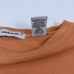 Pierre Cardin Men’s Large T-Shirt Orange Rayon Blend Soft Short Sleeve Crew Neck