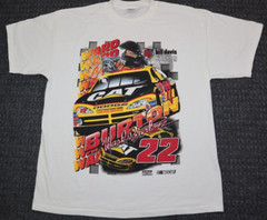 Bill Davis Racing Checkered Flag Sports T Shirt Adult Size XL Front Back Graphic