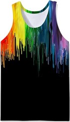 Melting Pattern Realistic 3D Tank Top Mens Womens Unisex