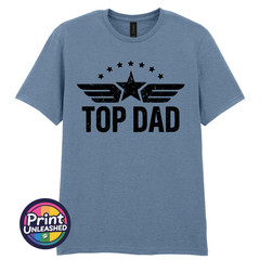 Classic Top Dad Tee Funny Dad T Shirt Retro Print Father’s Day Gift for Dad Tee
