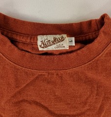 Non Stock Knitting Mills T Shirt Brown Short Sleeve Mens L