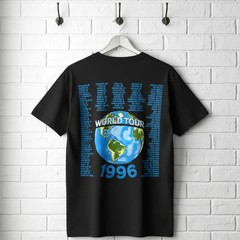 ACDC Ballbreaker World Tour 1996 Men’s T Shirt Locations Rock Band Concert