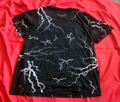 Marvel X-Men ‘97 Storm All Over Print T Shirt Size L Black Lightning Front Back