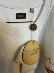 NWT Common People Mens XL White Heavyweight Graphic T Shirt . Amalfi Italia