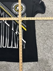 Metal Mulisha Double Sided AOP T-Shirt Death Cheaters ANTI-EST Black Size Small