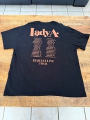 Lady Antebellum Black 2023 Country Music Request Line XL Tour T Shirt 2 Sided