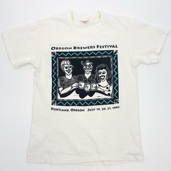 Vintage 90s Steadman Beer T Shirt Men’s Medium Oregon Brewery Festival 1991