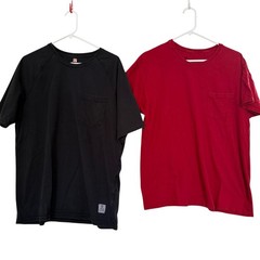 Lot 5 Mens Pocket T Shirts L Short Slv Solid Casual Basics Gym Workout Outdoors