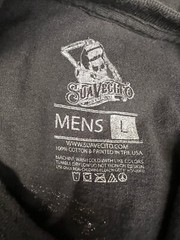 Suavecito Short Sleeve Black Men’s Casual T-Shirt Size L