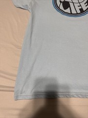 Reel Life Men’s Large T-Shirt Powder Blue Lightweight Graphic Fishing Tee