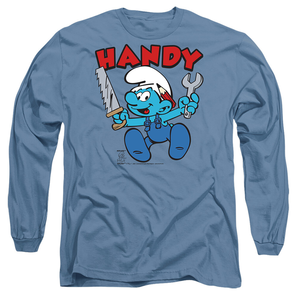 The Smurfs Handy Licensed Adult T-Shirt