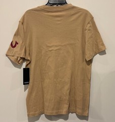 NWT True Religion Men’s Travertine Beige Buddha 100% Cotton T-Shirt Size M