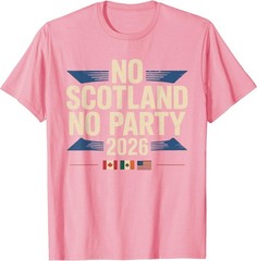 No Scotland No Party 2026 Retro Vintage T-Shirt