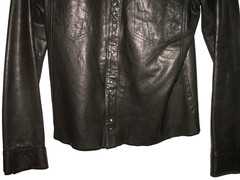 Men’s All Saints REBELL LEATHER SHIRT jacket overshirt L (ref47) £99.99!!!!!