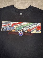 Lionel Trains T Shirt Black Men’s XL Graphic