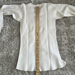 Vintage 50s Bodygard Thermal Waffle Knit Long Sleeve Shirt Small 34-36
