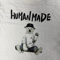 Human Made Shirt Mens Small White Bear Graphic Made In Japan Streetwear Tee