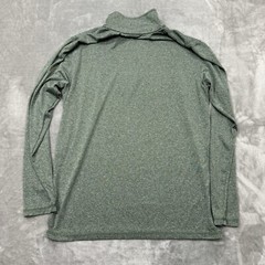 NHL Minnesota Wild Shirt Mens Small Green Long Sleeve 1/4 Zip Lightweight Sport