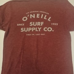 O’Neill Premium Tee Men’s M Red Surf Graphic Print Logo Crew Neck T-Shirt