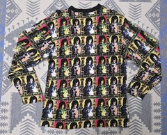 Vintage Michiko Koshino Pop Art Portrait All Over Print Long Sleeve Shirt Mens M