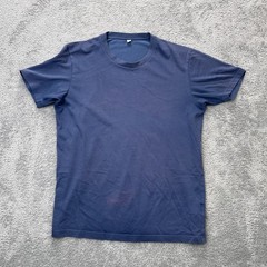 Uniqlo Shirt Mens Large Blue Dry Cotton Quick Drying Casual Wear Regular Fit