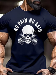 Men’s Fitness Gym T-Shirt Comfortable Sports Training Athletic Short Sleeve Tee