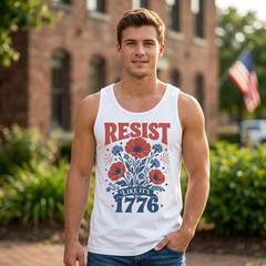 Resist Like It’s 1776 Tank Top, America 250 Patriotic Independence Day