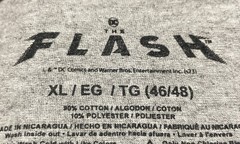 NEW! The Flash T Shirt/ Men’s (XL) Gray DC Comics Mad Engine Cotton Blend NWT
