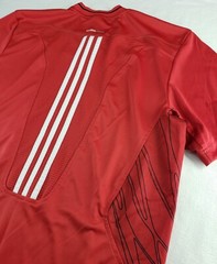Adidas CLIMACOOL Mens T-shirt Performance Athletic Breathable Red Size Medium