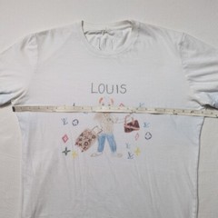 U.P. Unfortunate Portrait Pun T Shirt Louis Size Small