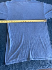 VTG 90’s Blue Womens pocket T-shirt, crewneck, rose themed, medium