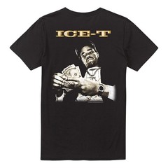 Ice-T – Counting Money (Back Print) Unisex T-Shirt, Black