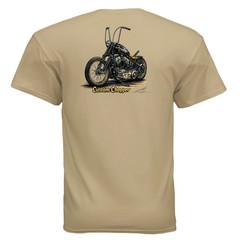 Custom Chopper 3 Vintage Motorcycle Art T-Shirt An Old Man’s Art