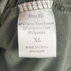 Free Fly Shirt Mens XL Green Bamboo Henley Performance Long Sleeve Stretch Tee