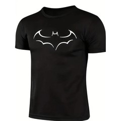 Cotton mens loose t shirt fashion bat print mens short sleeve t shirt summer