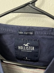 Hollister Must Have Striped Crew Neck T Shirt Men’s Small Navy Blue
