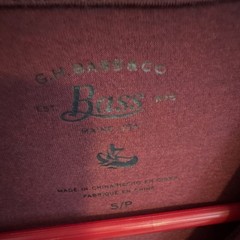 G.H. Bass & Co. Men’s Burgundy Jersey Long Sleeve Crew Neck T-Shirt Size S