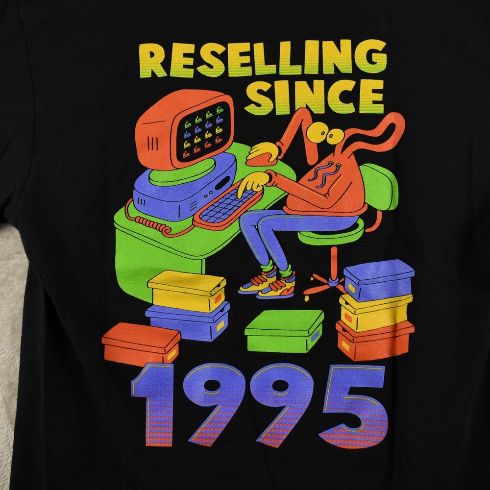 eBay Sneaker Con Reselling Since 1995 T-Shirt Mens Large Black Graphic Tee