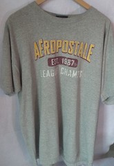 Aeropostale Men’s Gray Tee w/ 1987 League Champs Print Size XL