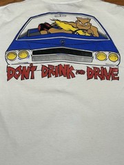 Vintage Rare Bad Boy Club Don’t Drink And Drive Shirt Fits Large/ XL White