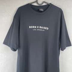 Born X Raised Corporate T-Shirt Los Angeles Graphic Mens L Black Streetwear Tee