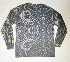 Mens DC Comics Batman Gray Tie Dye Long Sleeve Shirt Size M Medium NEW NWT