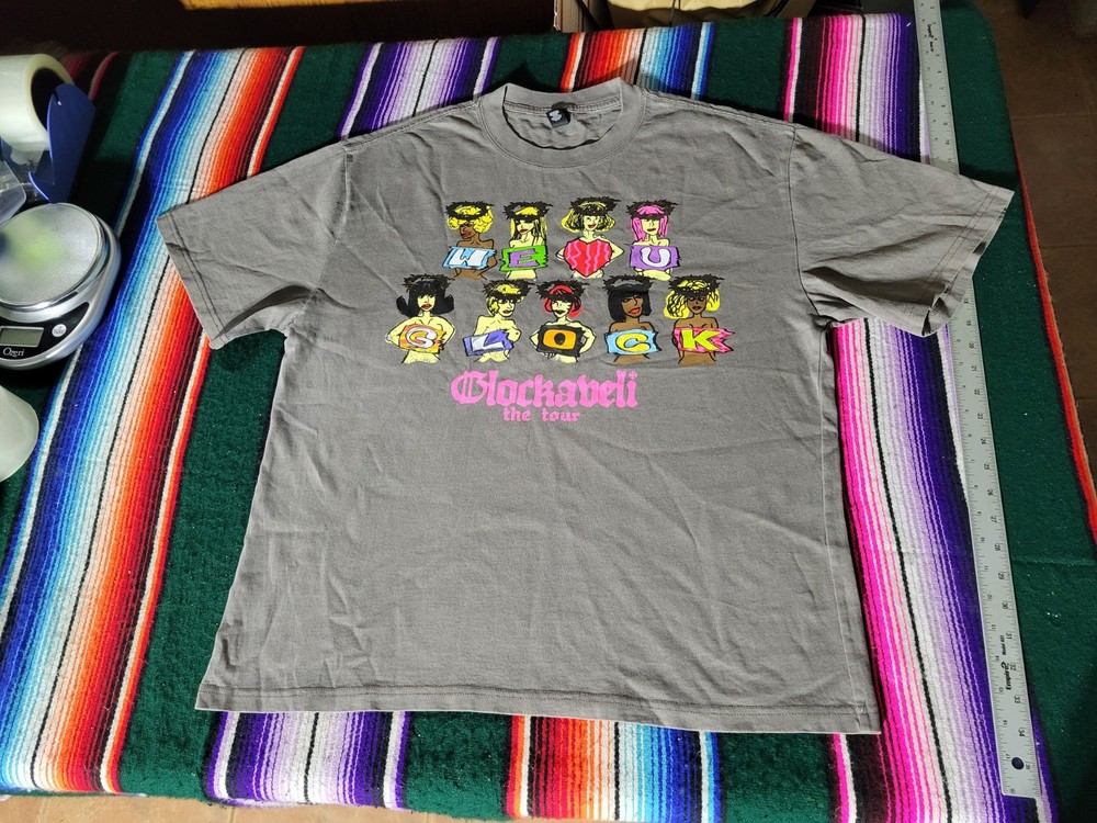 Key Glock Official Glockavelli Tour Merch “We Love U Glock” T-Shirt Size Large