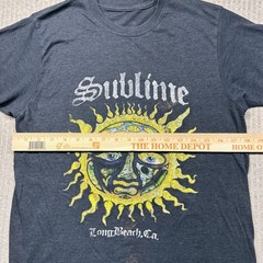 Sublime Long Beach, CA T-shirt Sun Logo Gray Mens Small