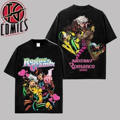 Rogue & Gambit T-Shirt, Character Comics TV Series Graphic Design Unisex