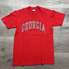 Vintage 1987 Georgia Bulldogs Stedman Single Stitch Shirt Ted Size Medium