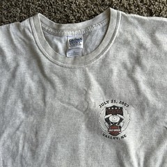 Vintage Gildan Y2K MDA Men’s XL Gray Harley Davidson July Heat Poker Run Shirt
