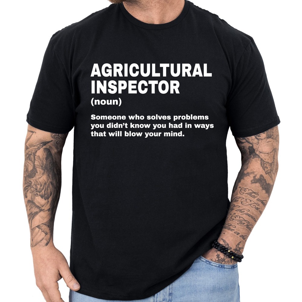 Agricultural Inspector Definition T-shirt Birthday Gifts Funny Profession Shirt
