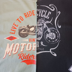 Trust The Universe Motorcycle Mens T Shirt Size M Black-“Live to Ride” Split Tee