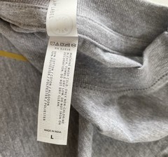 LAT Apparel Men’s Heather Gray Size L “Enfant Terrible” Cropped Crewneck T-Shirt